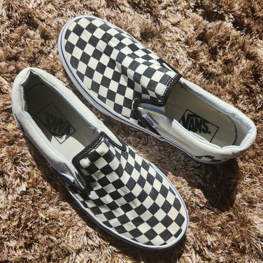 Vans Black white Size M 7 W 8.5